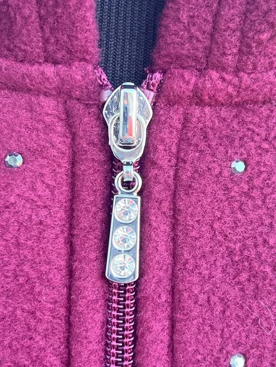 Quacker Factory Hooded Fleece Zip-Up Jacket - Picture 2 of 11